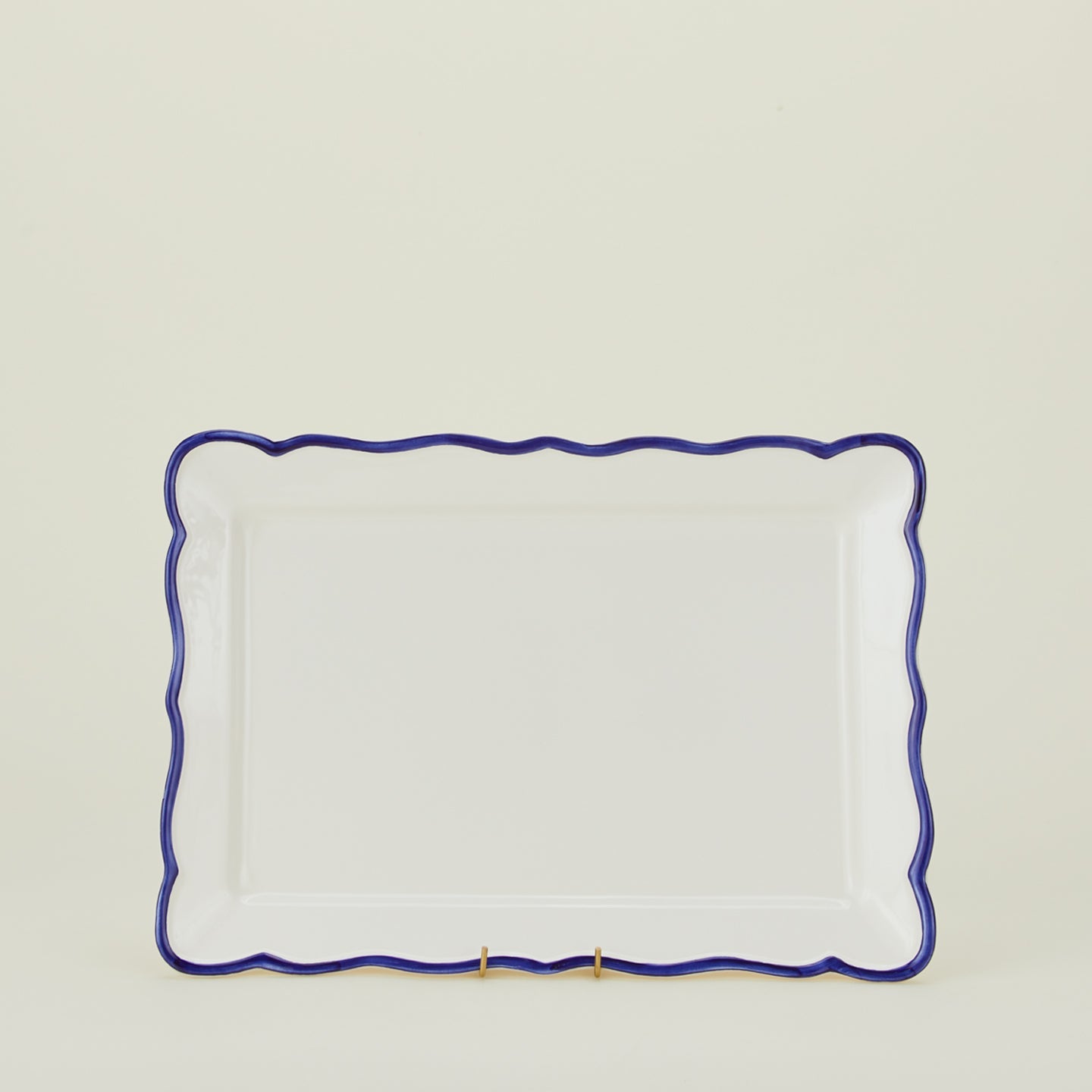 Ogee Edge Rectangular Platter - Blue