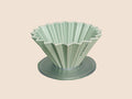 Matte Green Origami Dripper with Base