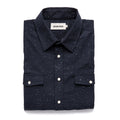 The Glacier Shirt in Navy Nep Twill