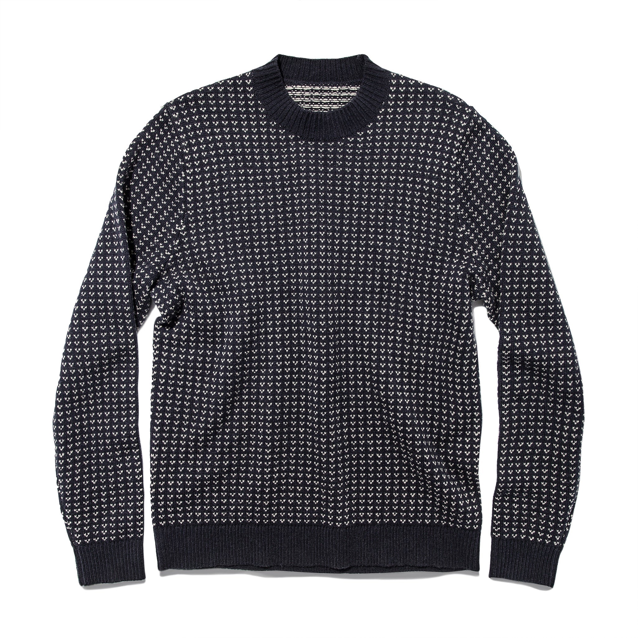 The Rangeley Sweater in Navy Cash Merino