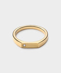 Miansai Gold Thin Geo Ring Diamond Ring