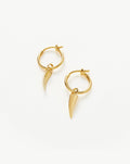 Mini Claw Charm Hoop Earrings