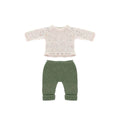 Sweater & Green Pants Set - 12" Knit Doll Outfit