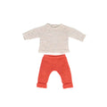 Sweater & Red Pants Set - 15" Knit Doll Outfit