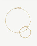 Molten Heart Mini Charm Choker & Bracelet Set | 18ct Gold Vermeil