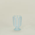 Striped Murano Wine Glass - White