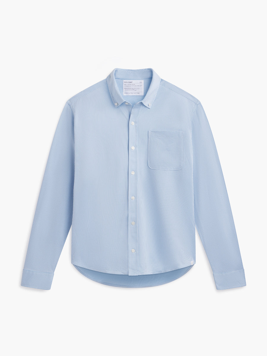 Men's AeroKnit Sport Shirt - Chambray Stripe (MPS)