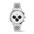 Iconic Chronograph Arch 5-Link Off- White Panda Silver