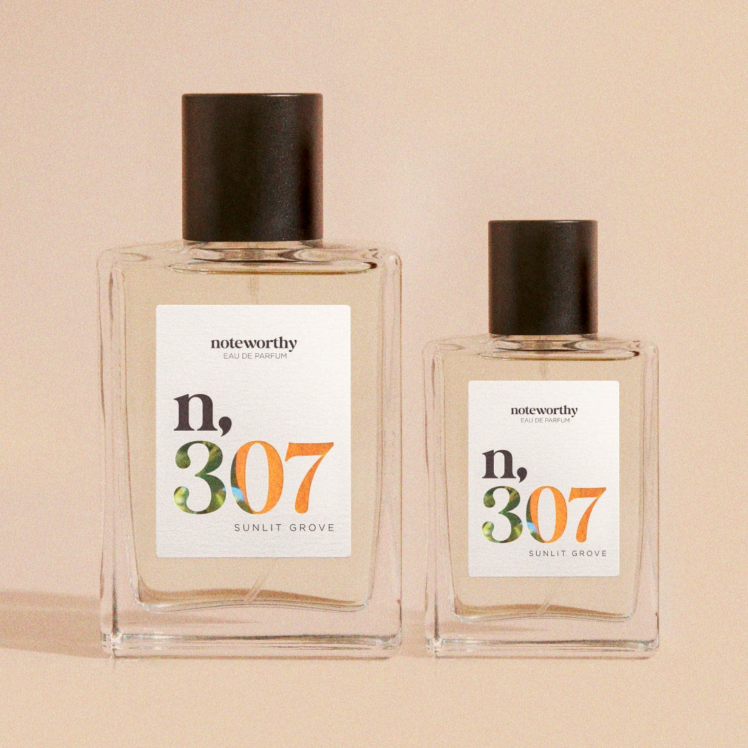 Noteworthy n,307 Eau De Parfum | Sunlit Grove | Mandarin and Sandalwood Fragrance