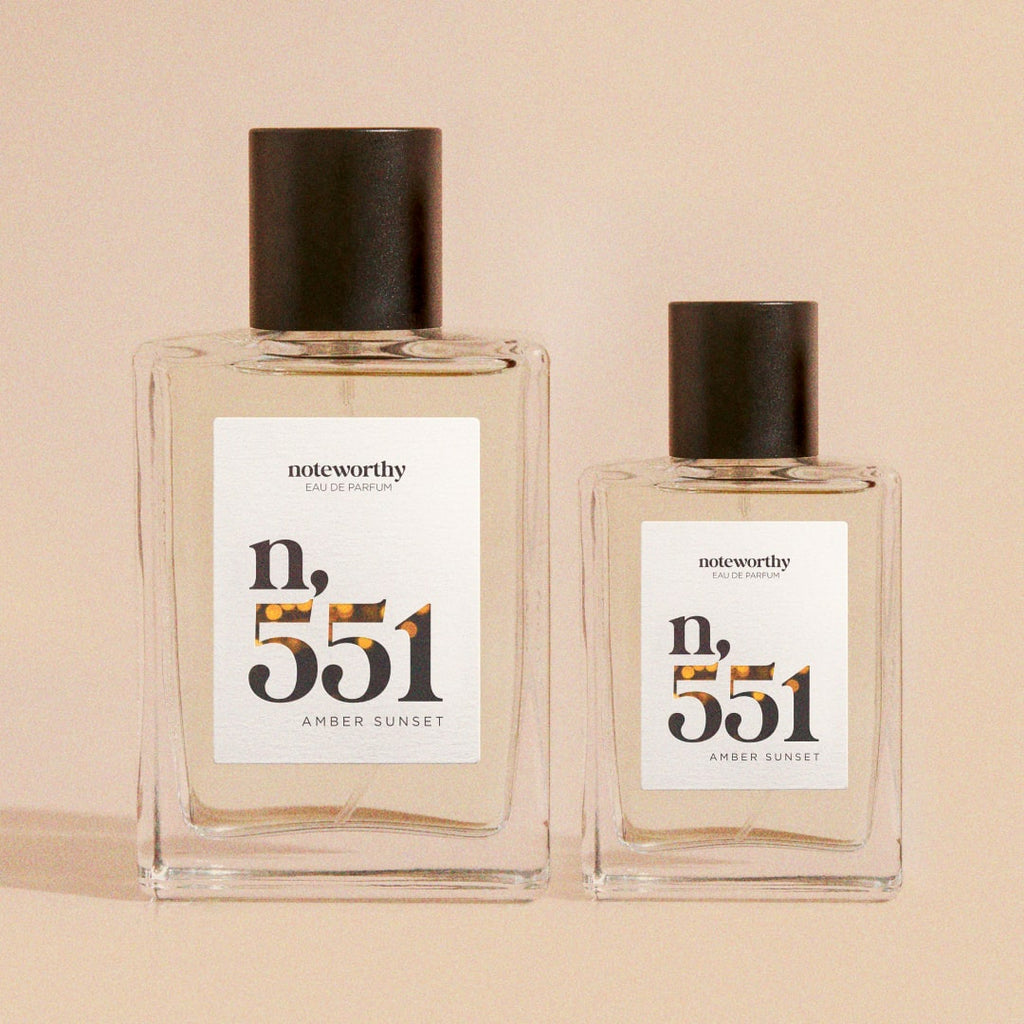 Noteworthy n,551 Eau De Parfum | Amber Sunset | Amber, Sandalwood Fragrance