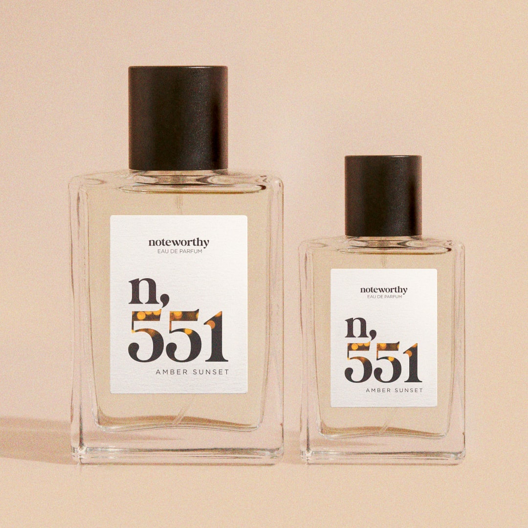 Noteworthy n,551 Eau De Parfum | Amber Sunset | Amber, Sandalwood Fragrance