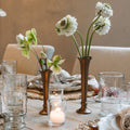 Flannery Scalloped Brass Bud Vase