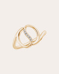 Shangri-La 14K Gold Diamond Yin-Yang Ring