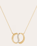 Shangri-La 14K Gold Diamond Yin-Yang Pendant Necklace