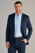 Circular Knit Blazer // Heather Navy