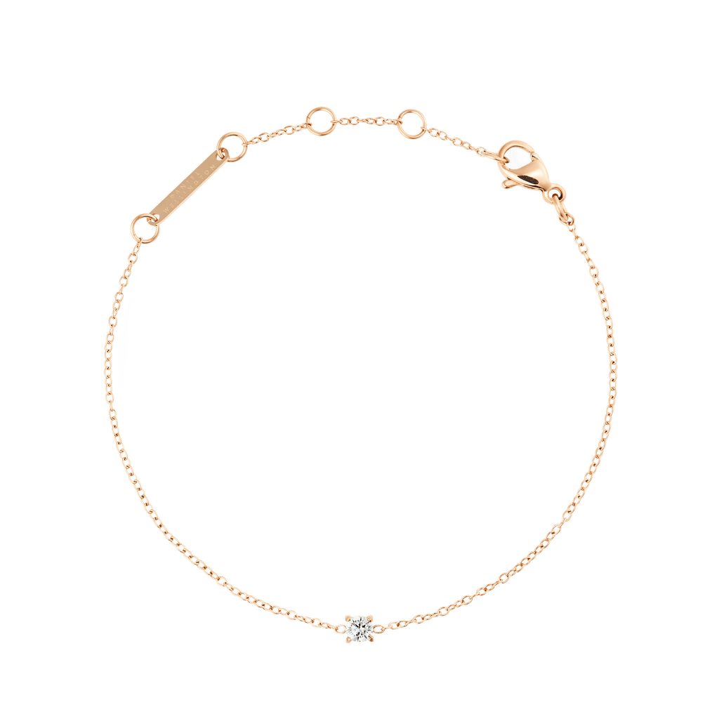 Mirelle Solitaire Bracelet Rose Gold