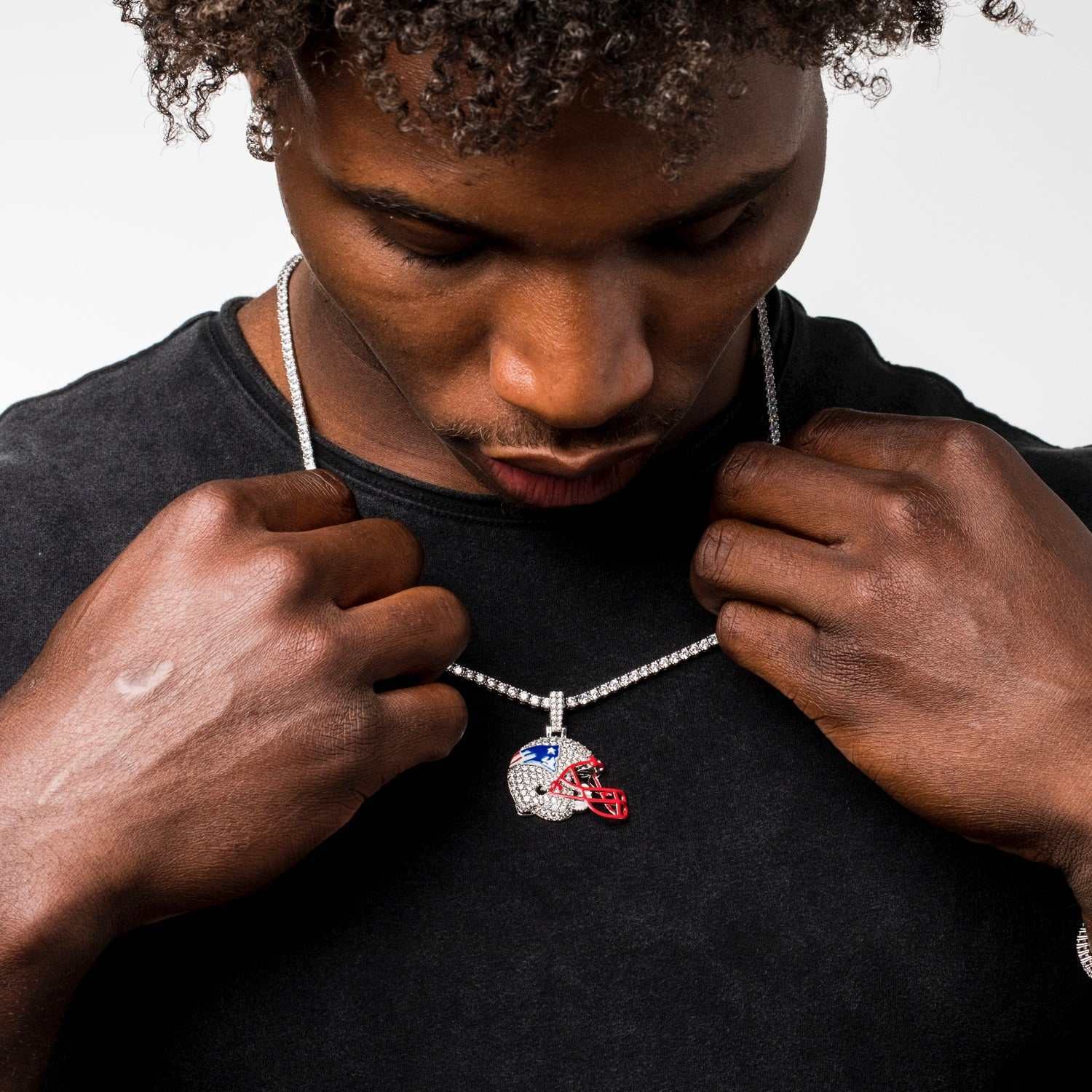 New England Patriots Official NFL Helmet Pendant