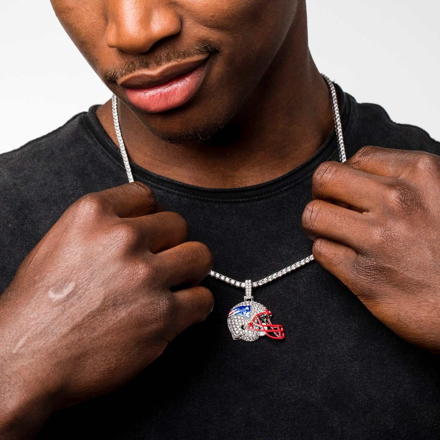 New England Patriots Official NFL Helmet Pendant