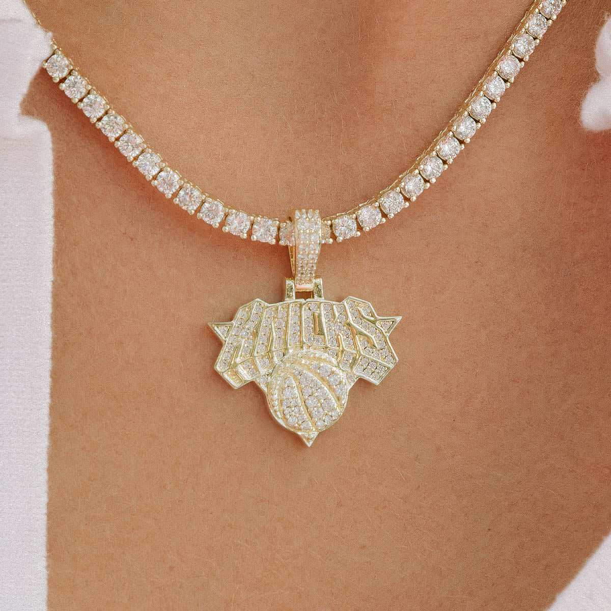 New York Knicks Official NBA Micro Logo Pendant