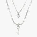 Key to my Heart Set in White Gold