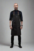 BARTENDER APRON - BLACK CANVAS
