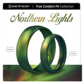 Northern Lights Green Breathable Silicone Ring