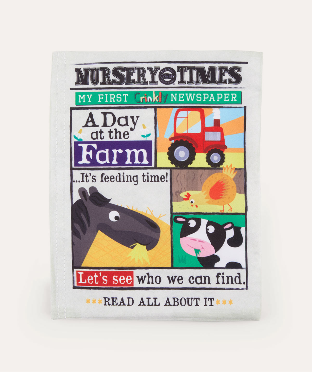 Jo & Nic's Crinkly Cloth Books Farm Animals