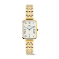 Quadro  Roman Numerals Date 5-link Gold