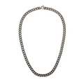 Ellipse Cuban Chain Necklace Graphite