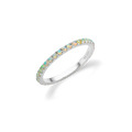 Opal Eternity Finger Ring