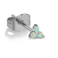 Opal Trinity Stud Earring