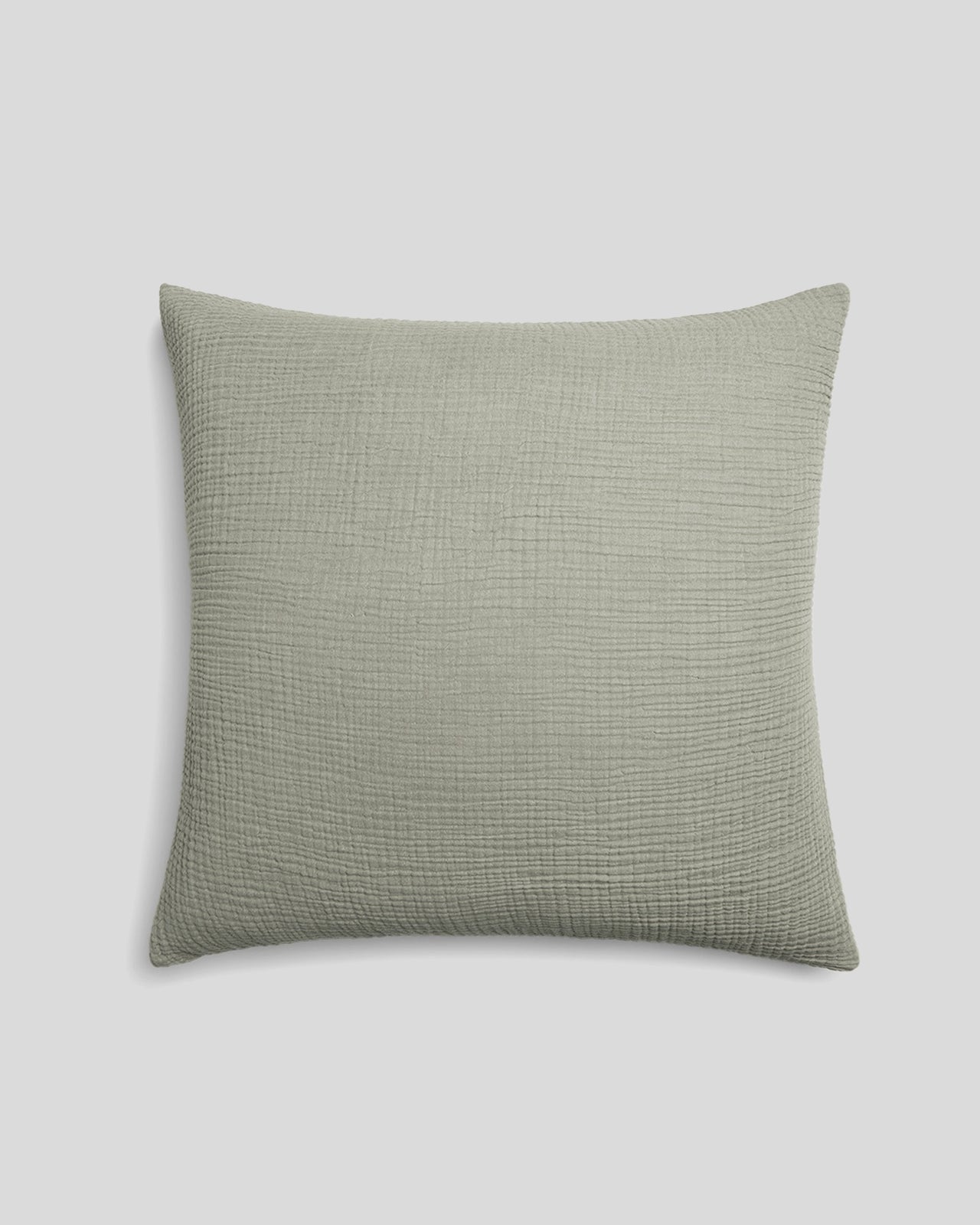Organic Cloud Cotton Euro Sham - FINAL SALE (Heathered Moss)