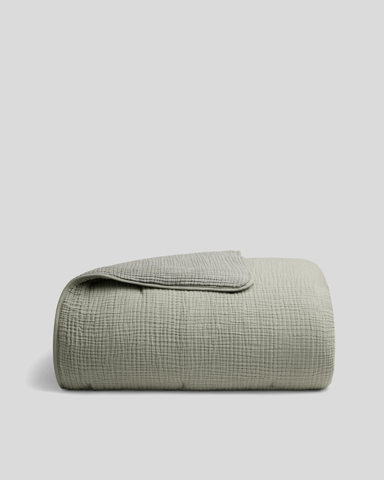 Organic Cloud Cotton Quilt - FINAL SALE (Heathered Moss)