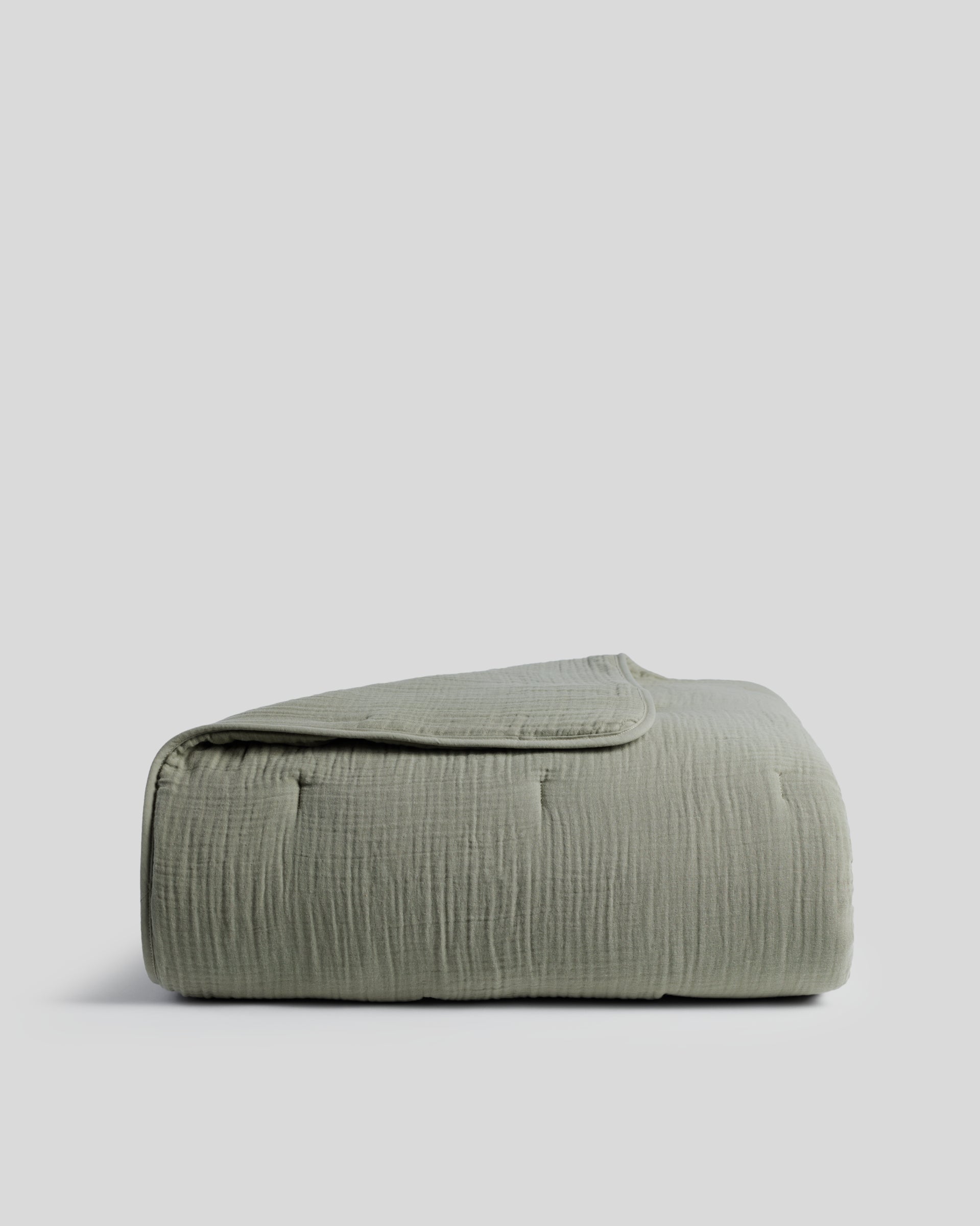 Organic Cloud Cotton Quilt (Moss)