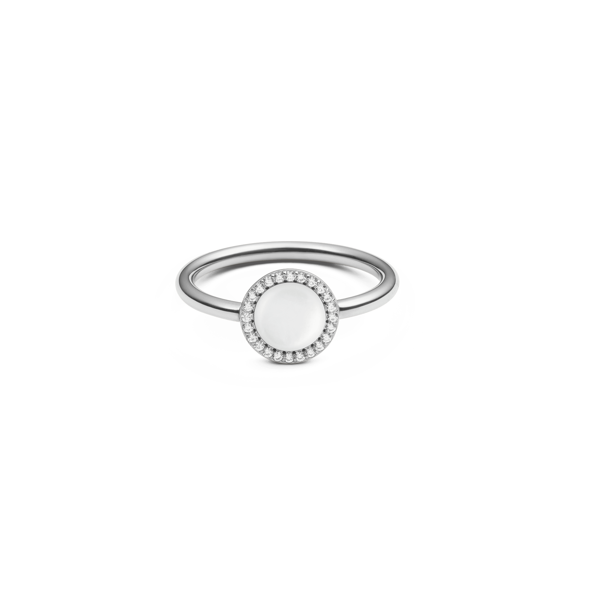 Audrey Ring Mother of Pearl Silver