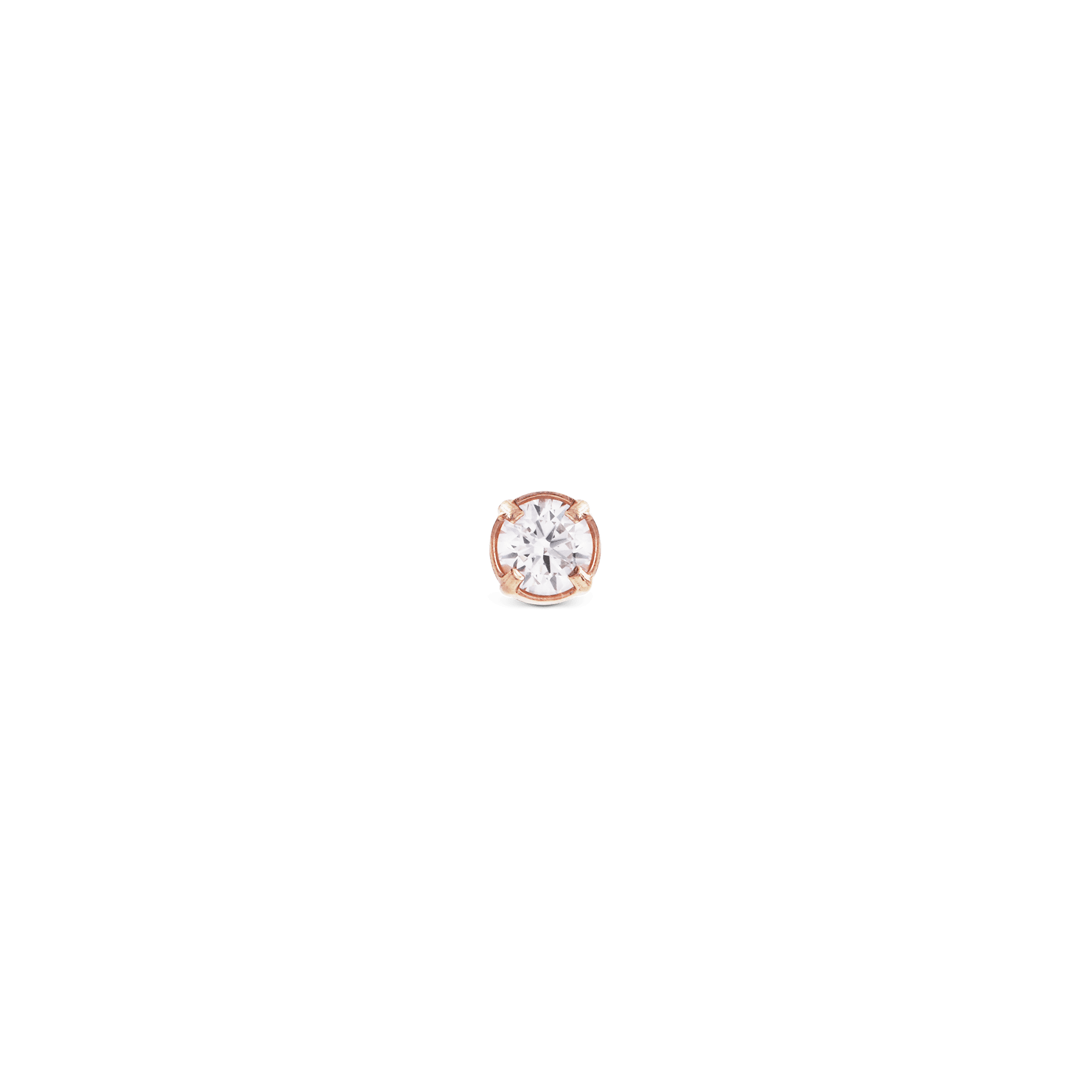 Crystal Stud Rose Gold