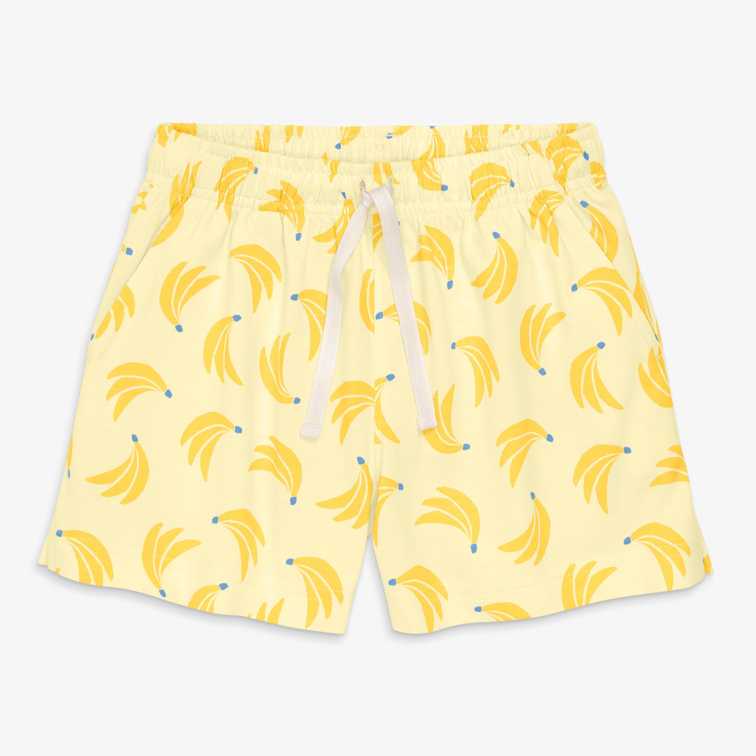 Kids park short in banana bunch 