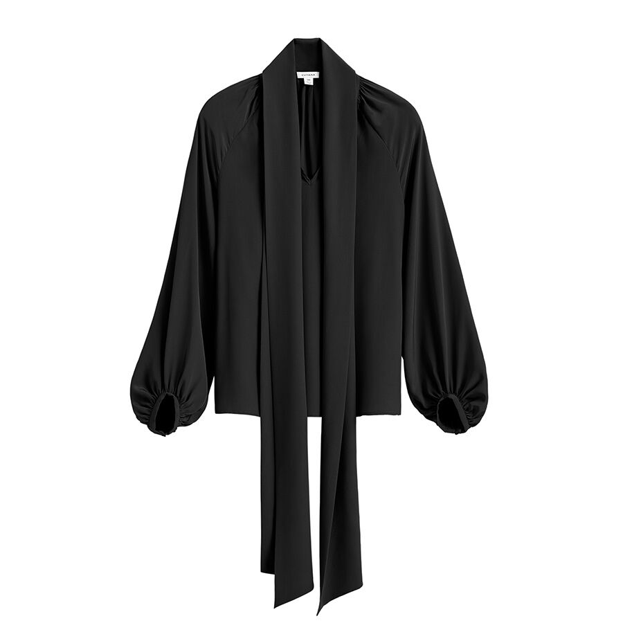 Silk Bow Blouse