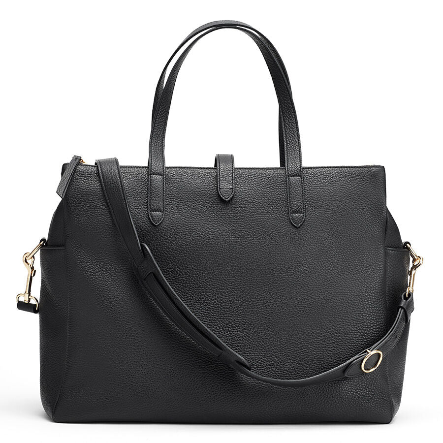 Leather Triple Zipper Overnight