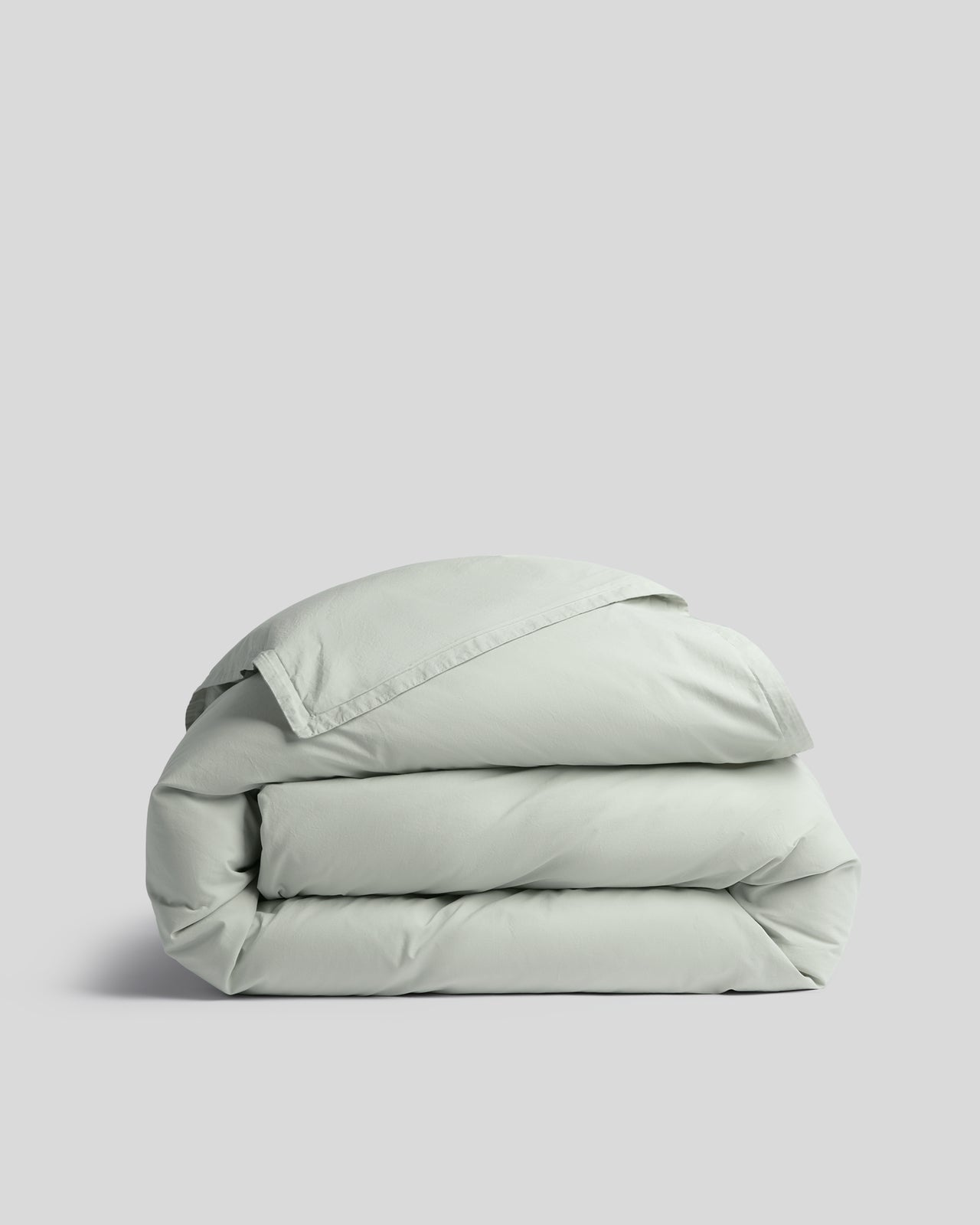 Percale Duvet Cover (Sage)