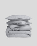 Percale Duvet Cover Set - Sky K/CK