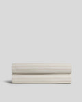 Percale Fitted Sheet (Bone Stripe)