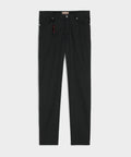 Pescarolo Nerano Cotton Silk Stretch Pant in Black