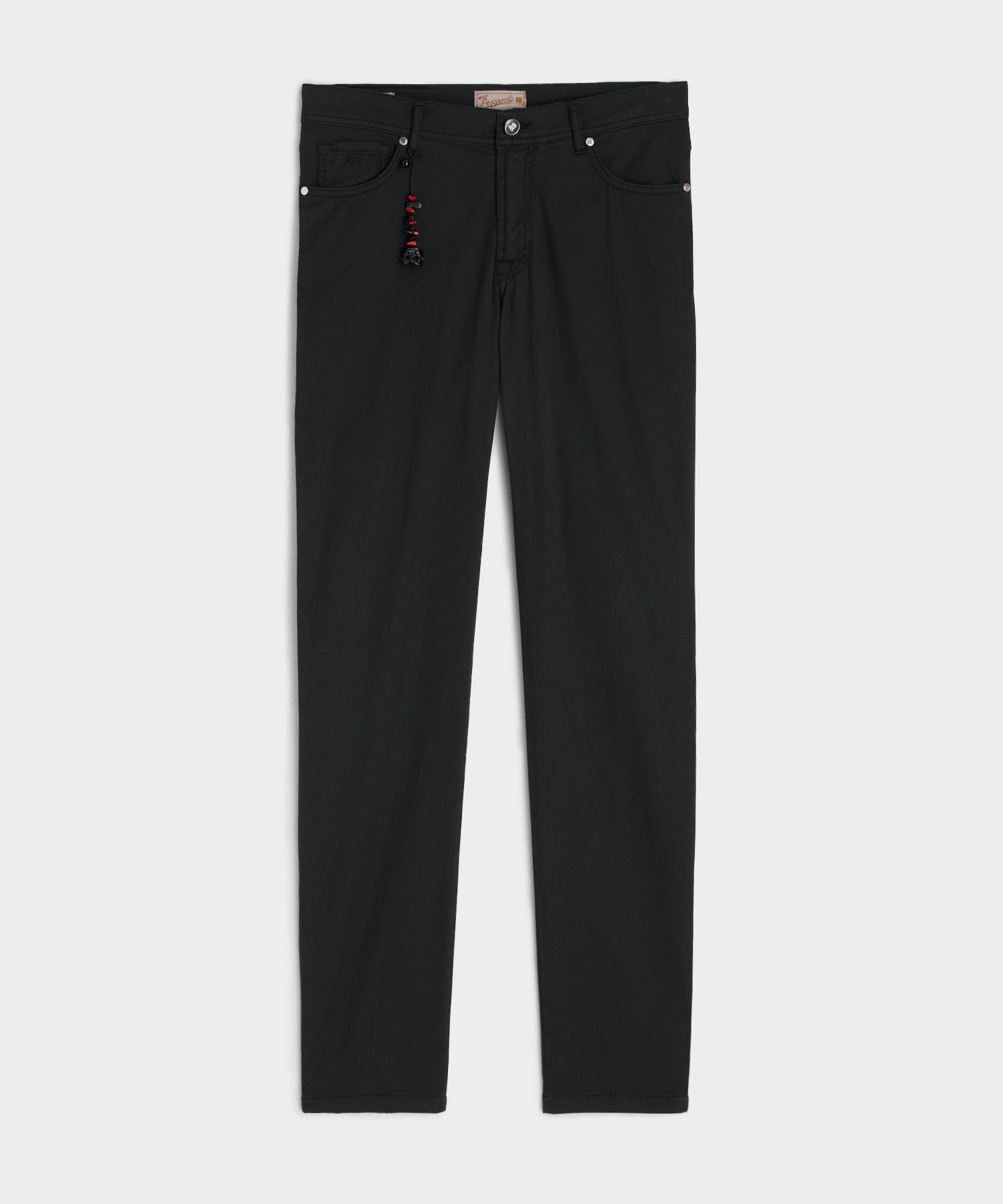 Pescarolo Nerano Cotton Silk Stretch Pant in Black