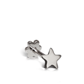 Plain Star Threaded Stud Earring
