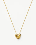 Puffy Heart Pendant Necklace | 18ct Gold Plated