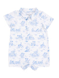 Polo Shortie, Puppy Toile Blue