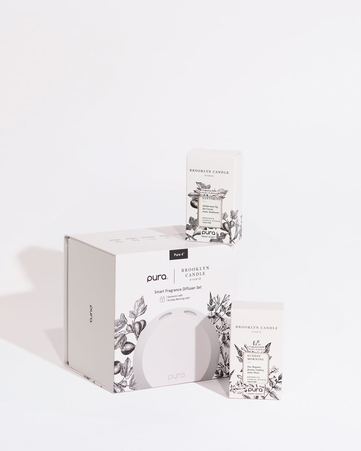 Pura Smart Fragrance Diffuser Kit - Santorini + Sunday Morning