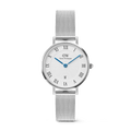 Petite Roman Numerals Date Silver