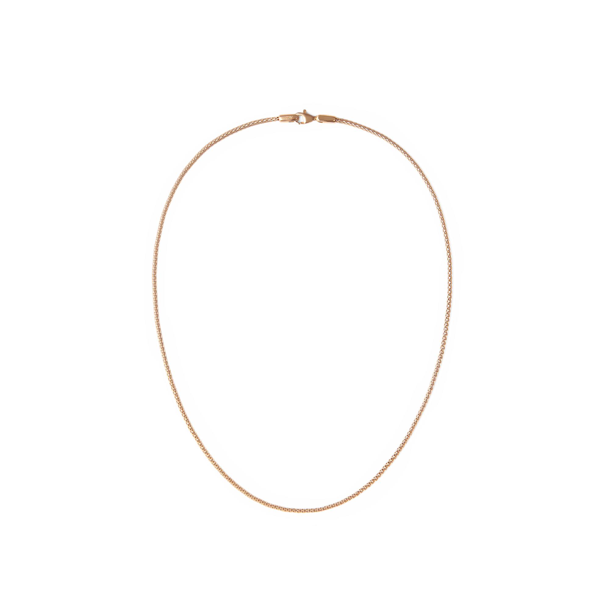 Tide Mesh Necklace Rose Gold 1.8